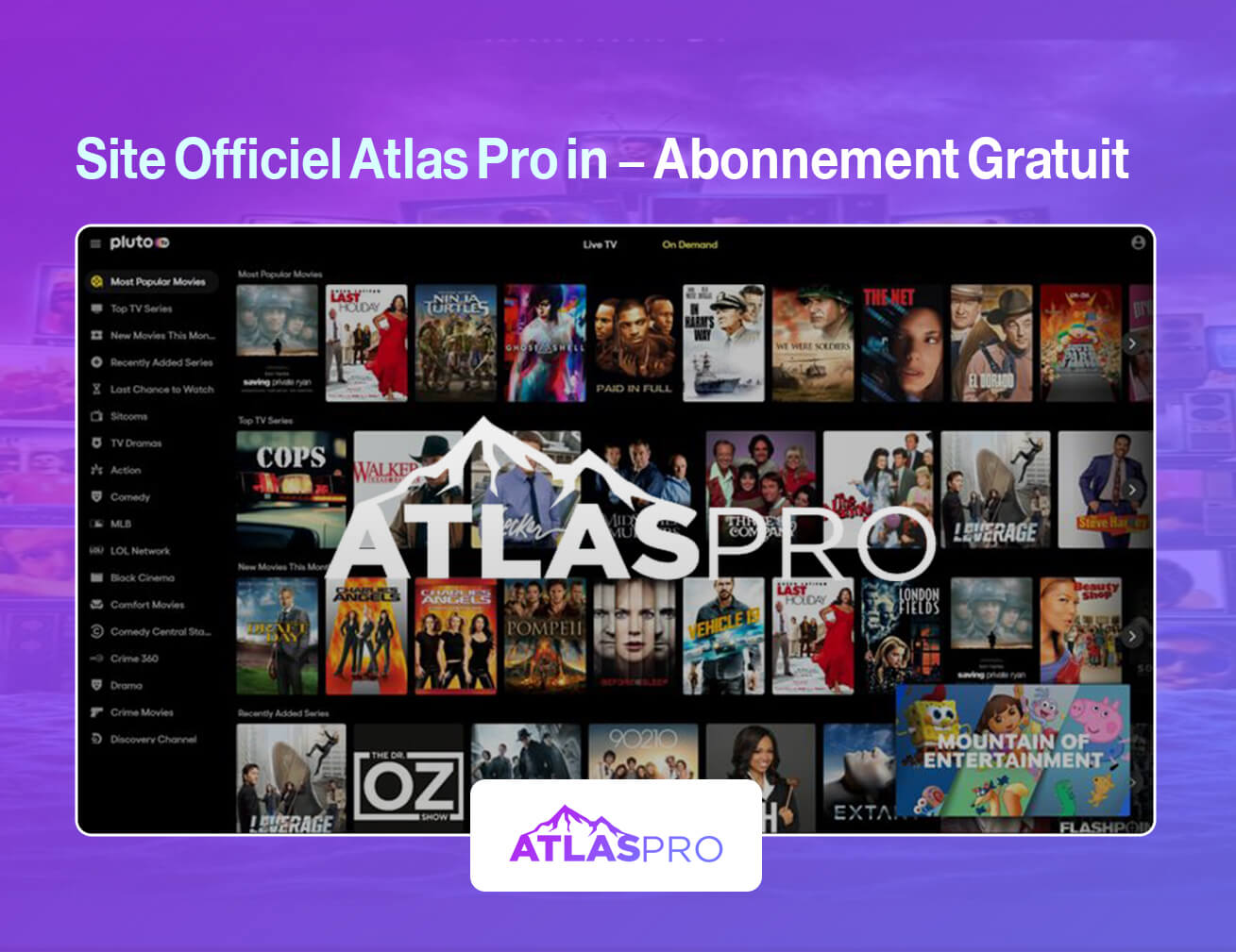 Site Officiel Atlas Pro in – Abonnement Gratuit