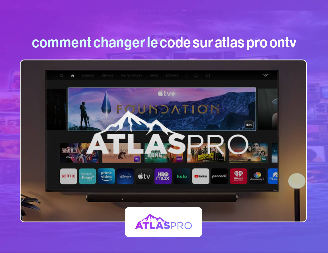 comment changer le code sur atlas pro ontv